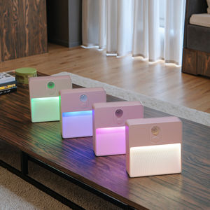 Moderno sensore USB Smart LED luce notturna Wireless rilevatore di movimento ABS lampada corpo camera da letto sensore di illuminazione di umore per soggiorno - Product Image 2