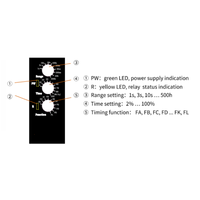 Vente directe d'usine FRMD1M1S1 Relais temporisé 12v utilisé pour les circuits de commutation Relais temporisé multifonctionnel
