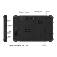Tablette robuste certifiée CE à haute luminosité pour l'extérieur WIN 11 I5-1235U 16 Go 256 Go Écran tactile 12,2 pouces Tablette industrielle robuste