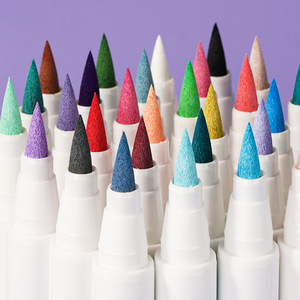 Marqueur acrylique <span class=keywords><strong>Arrtx</strong></span> à pointe souple, violet absolu, lot de 30 couleurs, imperméable, opaque, séchage rapide, superposable, AACM-0530 - Product Image 1