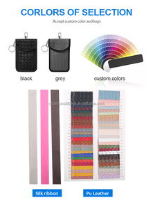 Pochette antivol <span class=keywords><strong>RFID</strong></span> en cuir de Fiber de carbone au Design moderne, étui de blocage des signaux de clé de <span class=keywords><strong>voiture</strong></span> Faraday - Product Image 6