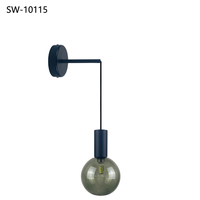 Lámpara de Pared Individual Moderna para Interiores, Estilo Cristal Artístico, Luces LED de Pared con Bola de Cristal Nórdica, Precio de Fábrica