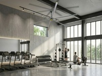 Ventilateur HVLS industriel de 20 pieds, ventilateur de plafond HVLS sans balais à courant continu, ventilateur de plafond de grand diamètre, ventilateur de refroidissement pour entrepôt