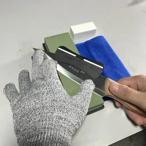 Piedra de afilar para cuchillos, grano 240-8000 #   Juego de piedras de afilar profesionales con base de madera y guía de ángulo para pulido - Product Image 6