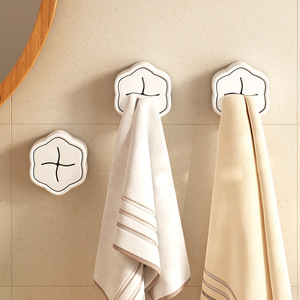 Towel Hooks Self Adhesive Wall Mounted Bathroom Storage Rack For Towel <b>Face</b> <b>Cloth</b> Dishcloth Hanging No Drilling Required - Product Image 2