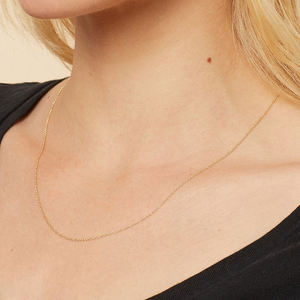 Gemnel di Alta qualità di stile semplice 925 sterling silver classic Nuovo <span class=keywords><strong>Sottile</strong></span> Disegno Della Catena Puro Della <span class=keywords><strong>Collana</strong></span> Della Catena - Product Image 2