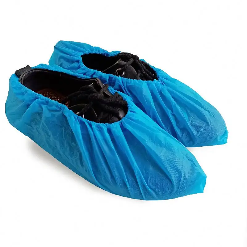 โพลีเอทิลีน Pe Esd ม้วนผ้านอนวูฟเวน3G สีฟ้า Cpe สีขาวพลาสติกพีวีซีทางการแพทย์ฝุ่น Hdpe สีชมพูราคาถูกทิ้งรองเท้าไม่ทอปก