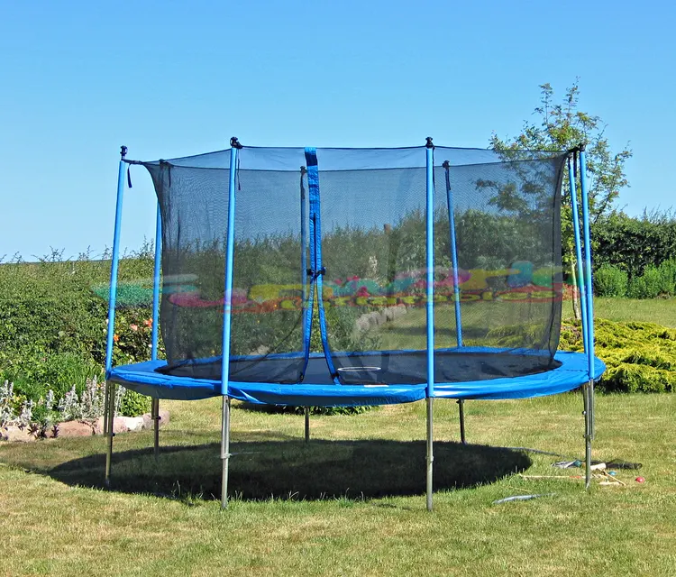 Hinterhof Bungee Spring bett mit Gehäusen etz und Leiter Hochleistungs-Rund trampolin