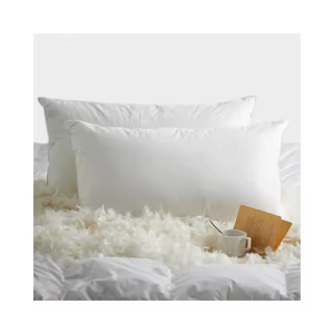 Personnalisez l'oreiller de <span class=keywords><strong>plume</strong></span> d'oie blanche d'hôtel oreiller de sommeil d'hôtel 5 étoiles avec la couverture 100% de coton pour le sommeil de lit - Product Image 1