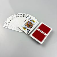 Cartes à jouer de poker pour activités de maison de retraite, en papier 260 g/m², laminées, avec impression pleine page et vernis sélectif, vente en gros OEM
