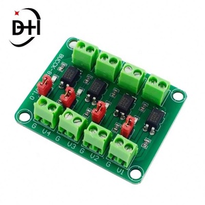 PC817 Módulo Adaptador Convertidor de Voltaje con Aislamiento por Optoacoplador de 4 Canales 3.6-30V, Controlador Fotoeléctrico Aislado - Product Image 2