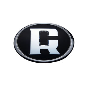 Diy Craft <span class=keywords><strong>Car</strong></span> Round Badge Parrilla delantera Capó Tronco Moda Auto Pegatinas Accesorios de coche Abs Plastic <span class=keywords><strong>Car</strong></span> Front Gill Emblem - Product Image 1