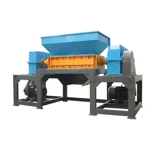 factory direct sales agricultural hdpe metal waste steel shredder plastic shredder large double shaft metal shredder