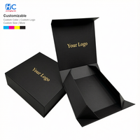 Boîte pliante magnétique de luxe pour l'emballage de vêtements et d'écharpes, boîte cadeau en carton rigide avec logo personnalisé et doublure en soie, nouveau modèle