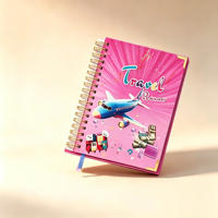 Individueller Buchdruck Maßgefertigter A5 Spiral-Ringbuch-Organizer Planer Tagebuch Rosa Frauengeschenk