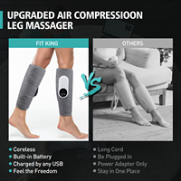 Masseur de mollet à pression d'air sans fil Masseur de jambes à compression chaude pour la relaxation musculaire des pieds et la circulation sanguine