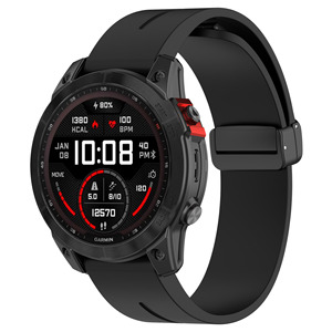 <span class=keywords><strong>Garmin</strong></span> Fenix 6X 7X <span class=keywords><strong>7</strong></span> 6 Pro 5 5X <span class=keywords><strong>EPIX</strong></span> Reloj inteligente Easyfit Muñequera Nueva hebilla magnética de silicona Quickfit Correa de reloj de goma - Product Image 1