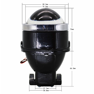 TAOCHIS-lámpara antiniebla de 3,0 pulgadas para coche, lente de proyector de Bixenón, cristal azul, retroiluminación para SUBARU, CITROEN, DACIA, FORD, PEUGEOT, OPEL - Product Image 5