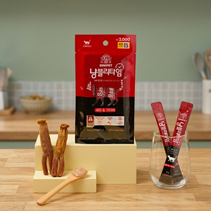 Jeonggwanjang Genie Pet Treats 14g X 5 Nyangbly Time Gamberetti e Capesante - Product Image 3
