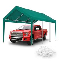 Abri de voiture robuste résistant au vent, auvent de garage extérieur protégé contre les UV, abri de stationnement en métal personnalisé