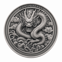 Pièce commémorative en métal personnalisée avec logo, motif loup antique, vente en gros, offre spéciale, directement de l'usine, pièce embossée de haute qualité