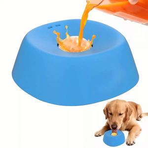 Interactive Pet Puzzle Toys Slow Feeder Dog Bowls Lick Bowl with <b>Rolling</b> Ball for Liquid Treats - Product Image 4