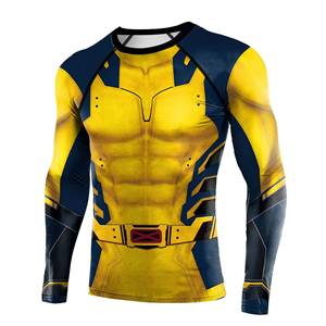 Costume de cosplay pour homme, personnage loup super-héros, vêtements de sport en polyester, t-shirt moulant, costumes - Product Image 3