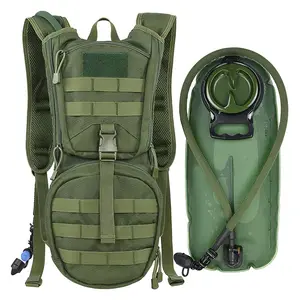 Sac à dos léger pour hommes, logo personnalisé, course 2L 3L TPU Water vessie tactique camouflage hydratation sac à dos