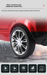Voiture électrique pour enfants en gros, pour les 2-4 ans, double propulsion avec télécommande, alimentée par batterie, 4 roues, en plastique - Product Image 3