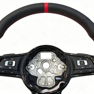 Volante Deportivo de Cuero Negro para VW Golf Polo Passat MK4 MK5 MK6 MK7 Jetta - Product Image 6
