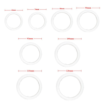 APP Universelle LED Angel Eyes Halo Ringe 60 70 80 90 95 100 110 120MM Symphonie-Farbe 12V für Auto-Scheinwerfer-Dekoration