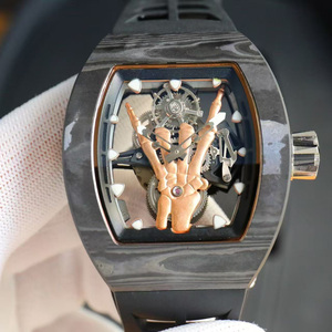 Reloj Mecánico Automático <span class=keywords><strong>de</strong></span> Lujo, Edición Limitada 066, <span class=keywords><strong>de</strong></span> Fibra <span class=keywords><strong>de</strong></span> Carbono Transparente, con Tourbillon, Diseño Hueco, Resistente al Agua - Product Image 2