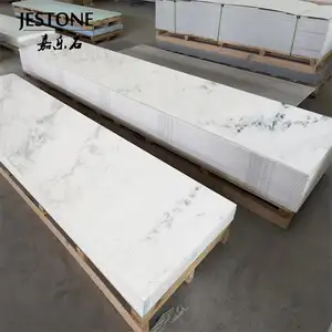 JESTONE Curved Solid Surface Sheet 1520mm Width Wholesale 12mm Big Corian For Countertops Wall Panel Thermoforming