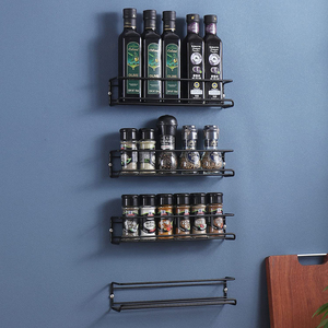 Organizador de Especias para Montar en la Pared, Paquete de 4 Organizadores de Especias, Organizador de Pared para Ahorrar Espacio, Estante para Especias - Product Image 2