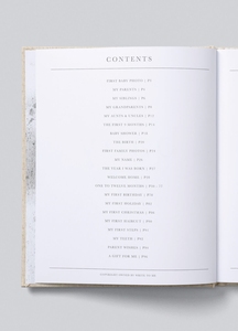 Personalizzabile lussuoso <span class=keywords><strong>libro</strong></span> di memoria del ricordo di gravidanza della biancheria del bambino del diario del bambino con il logo in rilievo dell'oro e la scatola rigida di lino - Product Image 4