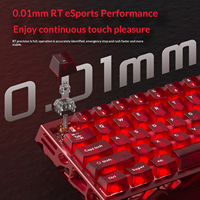 Clavier mécanique magnétique creux en aluminium CNC K61, filaire USB, pour jeux, rétroéclairage RVB, étanche, faible latence, personnalisable