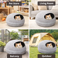 Niche pour chat en feutre thermoformé sur mesure, écologique, amovible et lavable, fabrication OEM ODM