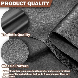 Tissu d'ameublement en vinyle marin imitation cuir, motif gaufré, imperméable, durable, 54x79 pouces, pour bateaux, automobiles et projets de bricolage en extérieur - Product Image 4