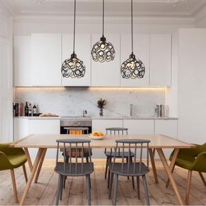 <span class=keywords><strong>Pas</strong></span> <span class=keywords><strong>cher</strong></span> Lampara Colgante Lumière Nordique Fer Cristal <span class=keywords><strong>Cuisine</strong></span> Salle À Manger Suspension Lampe Bar Café Restaurant Lustre Lumière - Product Image 1