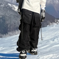 Pantalon de Ski et de Snowboard Thermique, Imperméable et Respirant Surdimensionné Unisexe pour l'Hiver