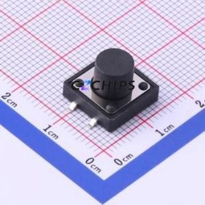 UK-B0262-G9-160 Tactile Switch SMD-4P,12x12mm Switch Single Pole Single Throw Round Button 1.6N Vertical Mount - Product Image 1
