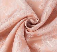 Offres Spéciales 55% Polyester 45% Tissu Jacquard Viscose Logo personnalisé Bonne sensation de main pour les costumes teints unis pour garçons personnalisés