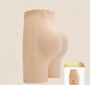 Shorts gainants taille haute pour femme, effet push-up, en maille côtelée, contrôle du ventre, <span class=keywords><strong>anti</strong></span>-<span class=keywords><strong>frottement</strong></span>, sous-robe, body shaper - Product Image 6