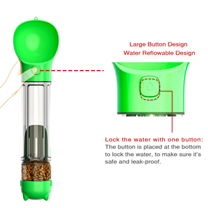 New Portable Automatic Eco-Friendly <b>Cat</b> Dog Drinking Water Bottle 3 in 1 Pet Water Food Feeder Poop Bag Dispenser Outdoor Travel - Product Image 4