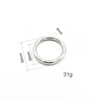 Cincin O Logam Padat Tanpa Sambungan, Berbagai Ukuran, Warna & Logo Sesuai Pesanan, untuk Aksesoris Perlengkapan Tali Tas & Ransel