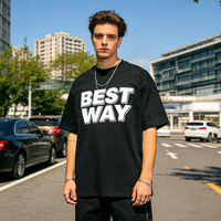 Camiseta de Diseño Elegante para Hombre, Estilo Urbano, Impresión por Transferencia de Calor, Blanca, 100% Algodón Jersey, Talla Grande, Estilo Hip Hop, Ecológica y Transpirable