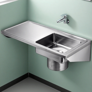 耐久性のあるステンレス鋼の水切りシンク健康管理スクラブプラスターシンク病院ワークステーション用ヨーロッパアメリカの医療シンククリニック - Product Image 3