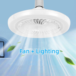 Lampe de ventilateur de plafond LED E27 à vis Intelligent Télécommande Silencieuse Lampe de ventilateur de plafond pour le salon et la chambre à coucher - Product Image 2