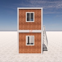 Maisons préfabriquées portables à faible coût, à deux étages, à une pièce, en kit, unités de 20 et 40 pieds, modernes, pour usage scolaire, conteneurs habitables préfabriqués