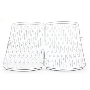 Bandeja de parrilla de acero inoxidable 46x29x6cm, plegable, portátil, para acampar al aire libre, cesta para asar pescado - Product Image 5